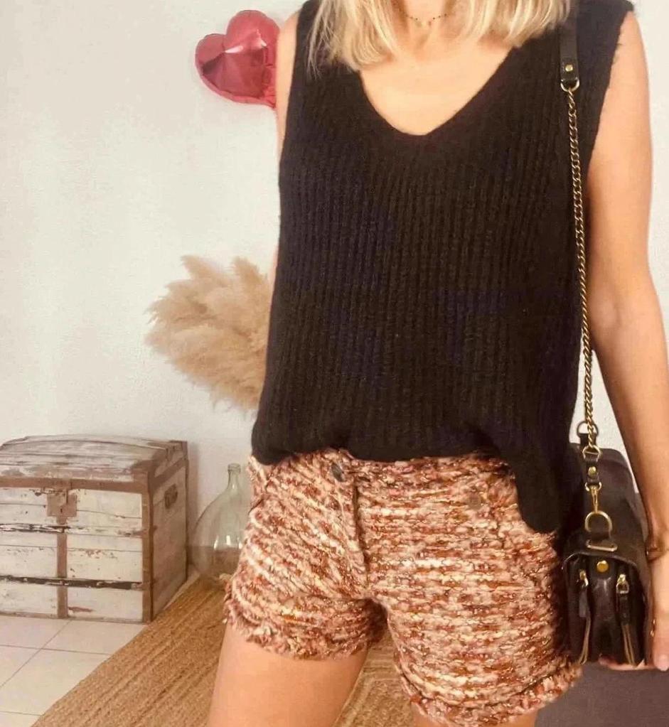Short en tweed Rich & Royal – Taille 40