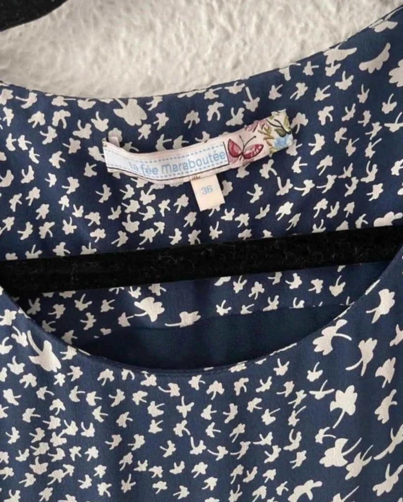 Robe bleu marine La Fée Maraboutée – Taille 36 -b-250811-4112