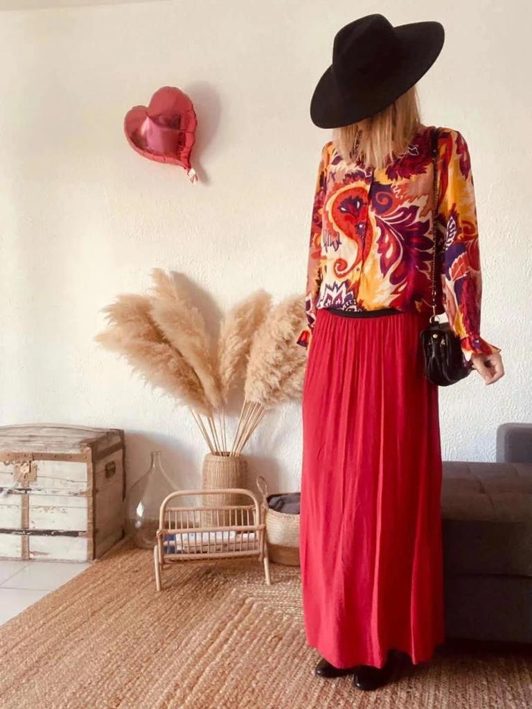 Blouse neuve imprimée viscose Bash – Taille 1 S