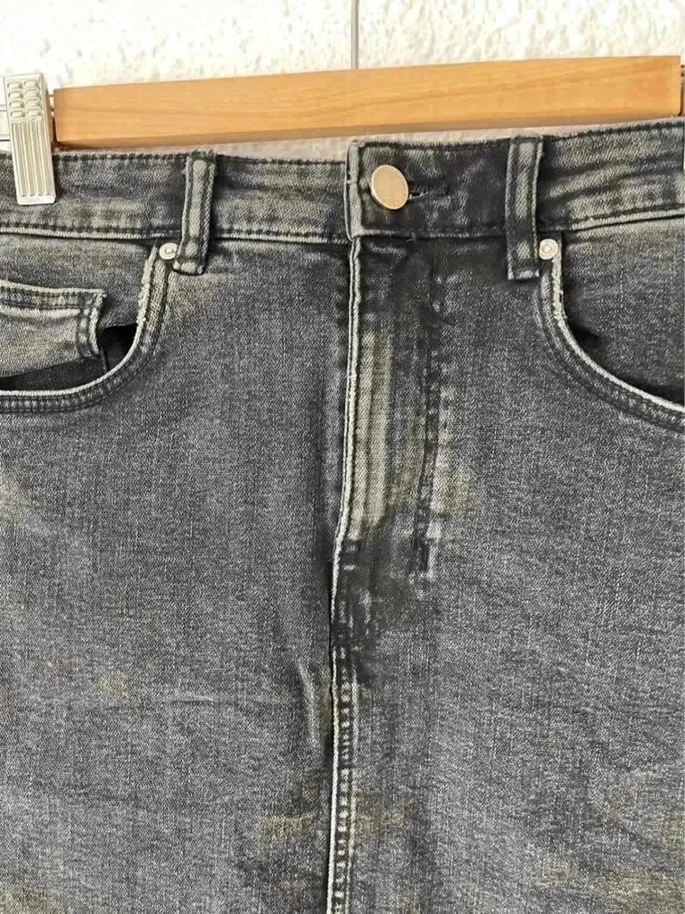 Jupe en jean noire Trf by Zara – Taille S -b-230530-2316