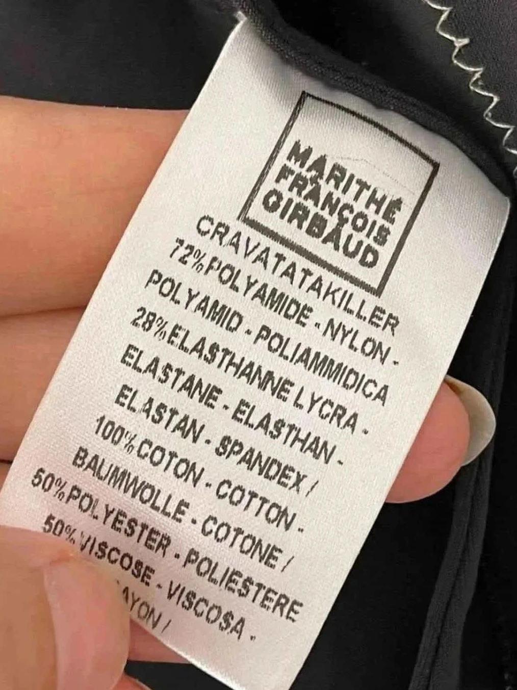Veste noire Marithé + François Girbaud Cravatatakiller – Taille 38/40-b-250926-4200