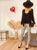 Pantalon tailleur à carreaux Mango – Taille 38
