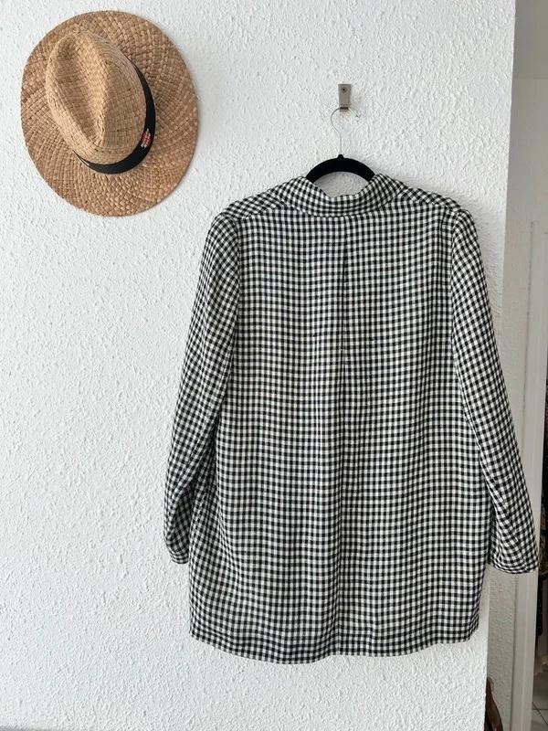 Des Petits Hauts – Blazer Oversize Nousto à Carreaux Vichy – T3