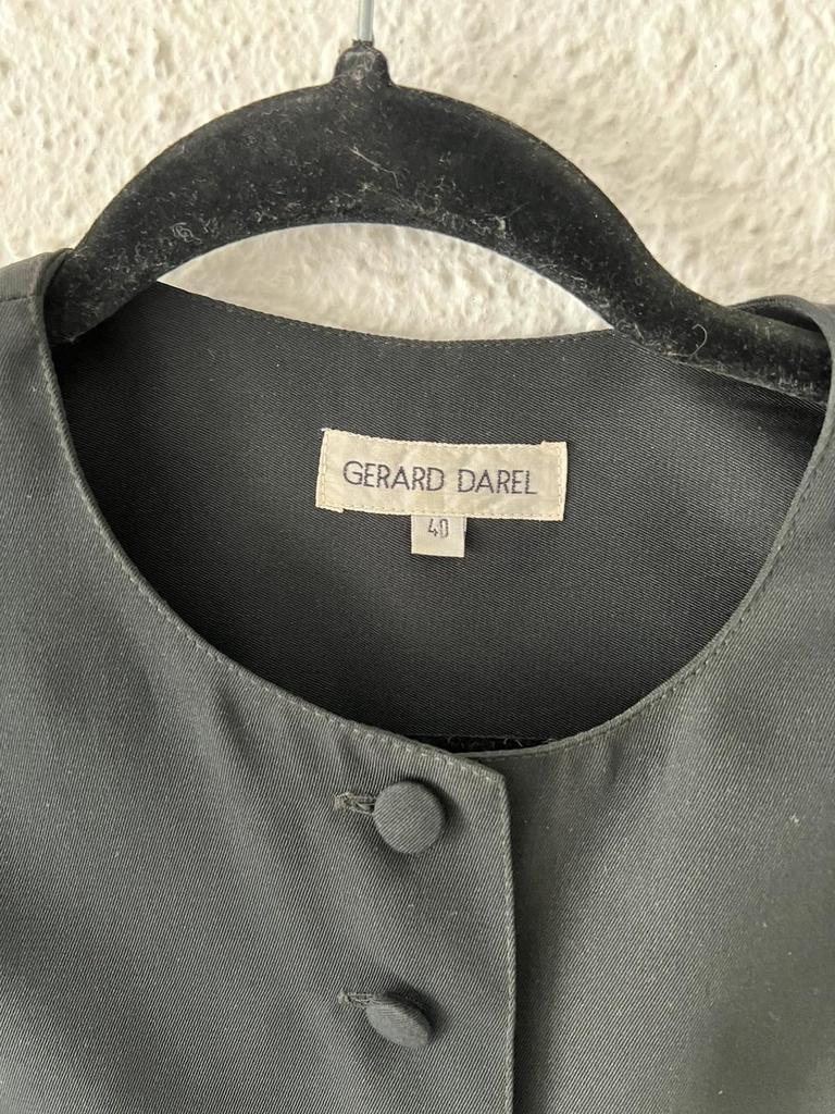 Robe Gerard Darel vintage noire boutonnée mi-longue - taille 40