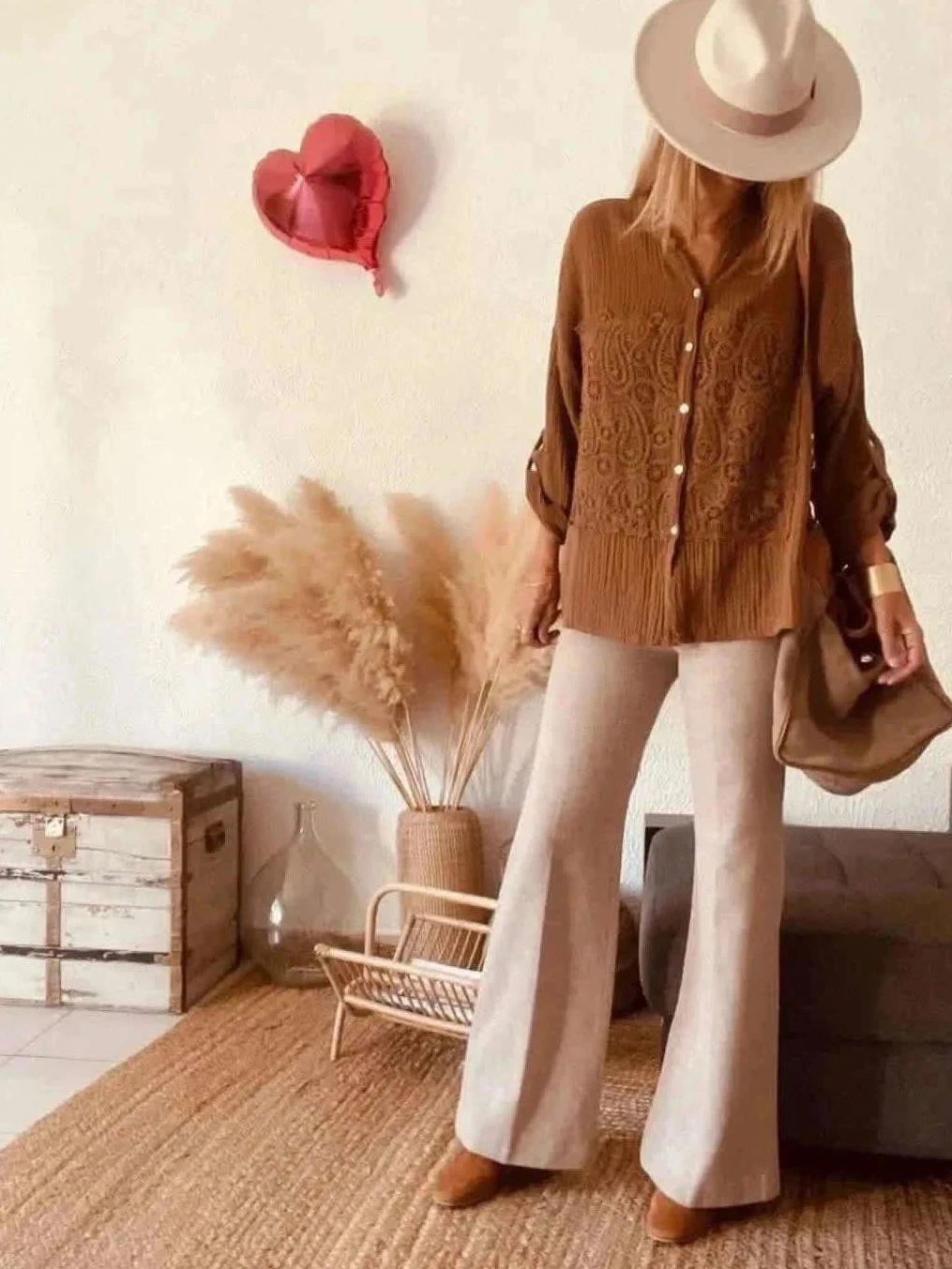 Chemise camel Made in Italy – TU