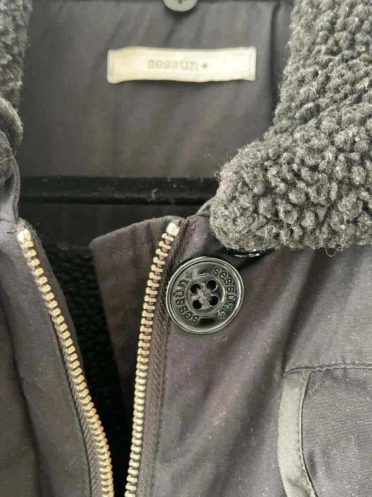 Parka noire Sessùn – Taille S – Coupe intemporelle - B-251124-4323