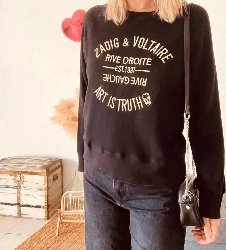 Sweat Zadig & Voltaire Walky brodé noir – Taille 38