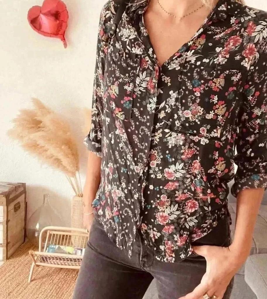 Chemise fluide fleurie Promod – Taille 36