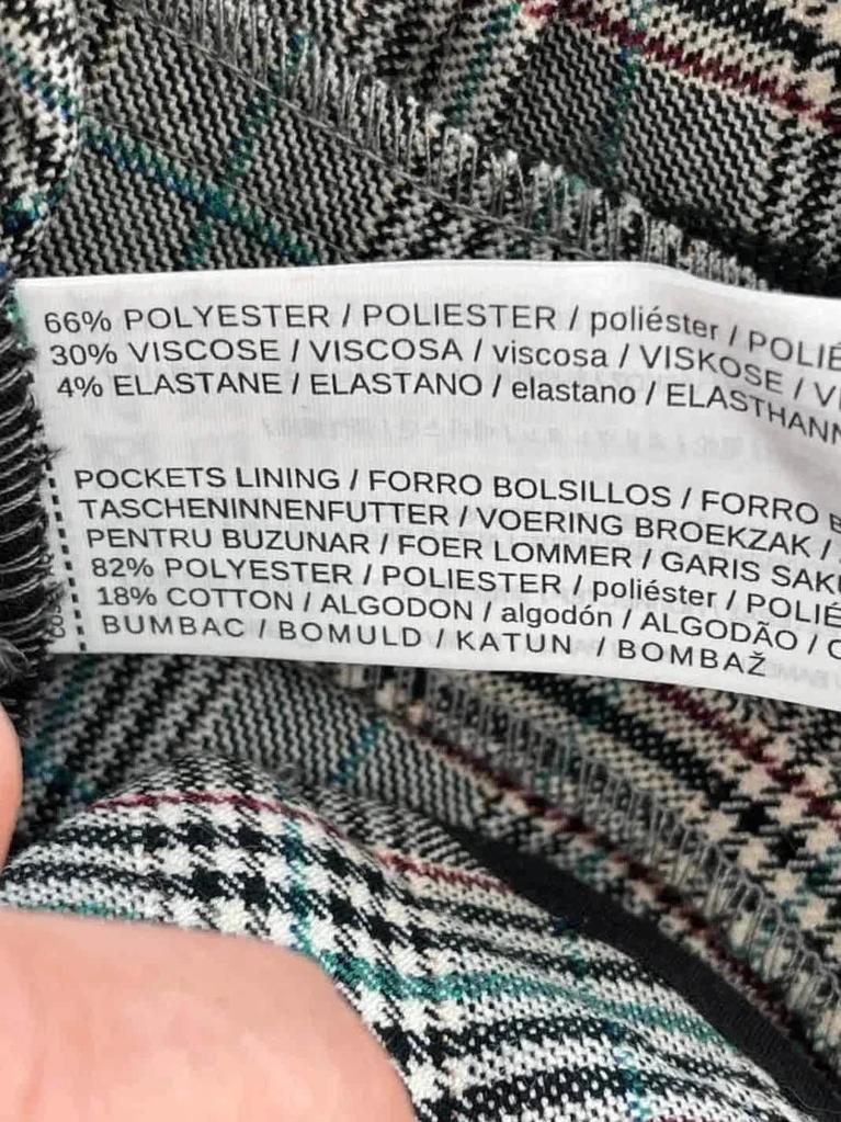 Pantalon tailleur à carreaux Mango – Taille 38