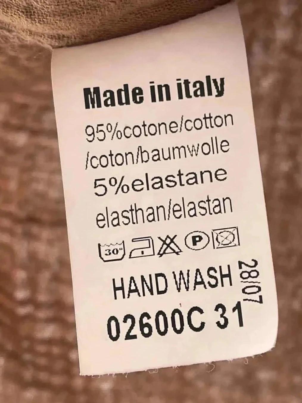 Chemise camel Made in Italy – TU