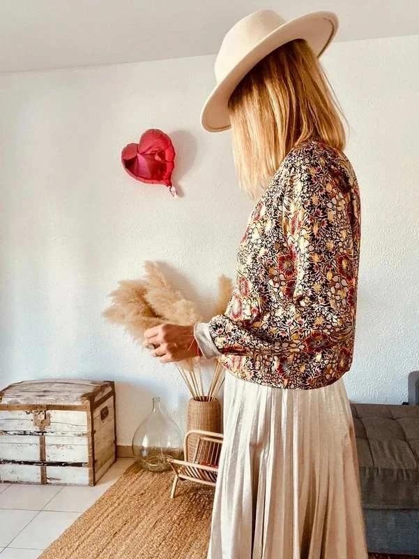 Jupe plissée Zara Woman argenté métallisé - taille L