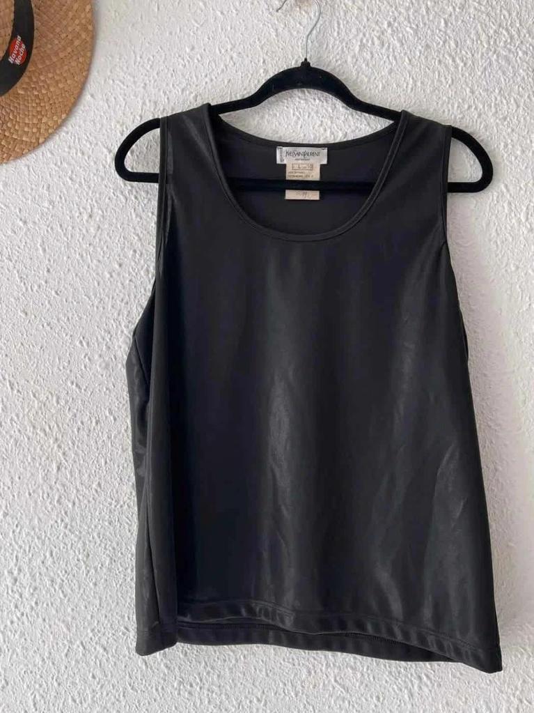 Top Yves Saint Laurent Variation noir – Taille L -b-260121-4356