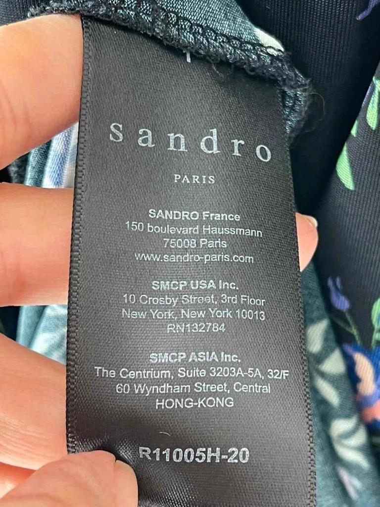 Robe Sandro Paris imprimée – Taille 36 -b-260123-4352